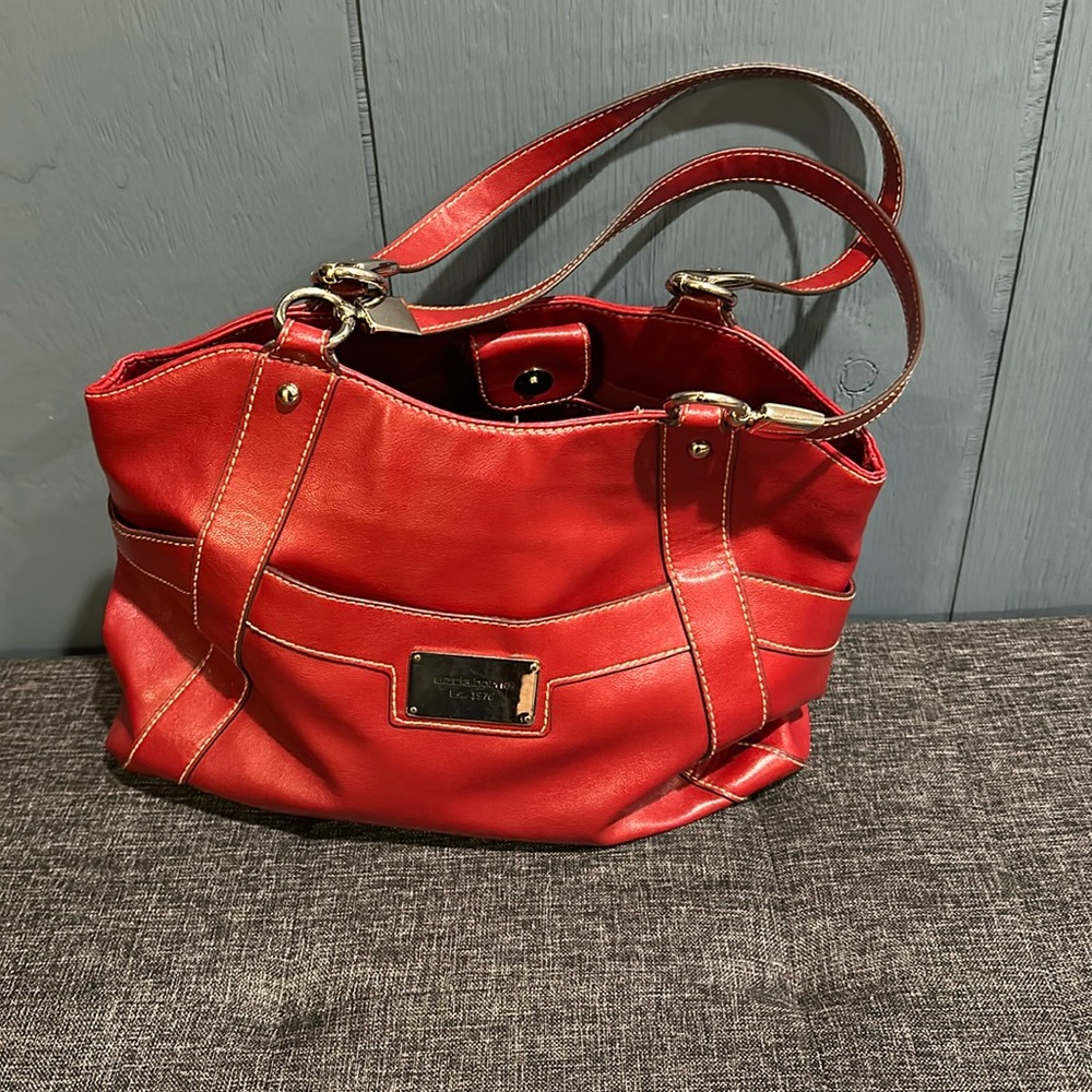 Liz Claiborne Red Leather Purse